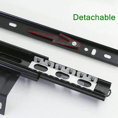 Bad Ass 3 Fold Telescopic Keyboard Drawer Glide Under Desk Sliding Tray With Smooth Quiet Operation Built From Cold Rolled Steel Is Rust Resistant And Holds Up Against Daily Grinds Perfect Setup For Gamers Who Want Solid Performance All Day detachable steel slide close-up