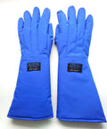 Elbow Length Cryogenic Gloves For Liquid Nitrogen Handling, Three Layer Protection With Nylon Taslan PTFE And Cotton