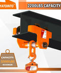 1 Ton Beam Trolley With Dual Wheels Adjustable I Beam Flange 3 To 5 Inches Manual Push Track Roller Hoist