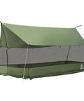 Bug Proof Camping Screen Tent With Mosquito Netting spacious 11.8 by 6.6 by 6.2 ft interior fits 4 to 6 people green exterior