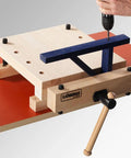 Rock Solid Portable Workbench Vise Top Heavy Duty Shop Station For Woodworking And Mechanical Repair Projects, compact beech vise with adjustable clamp.
