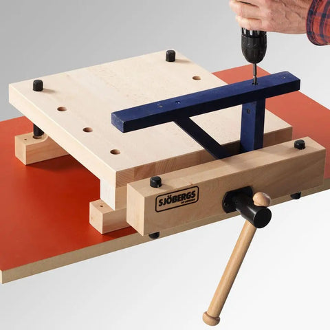 Rock Solid Portable Workbench Vise Top Heavy Duty Shop Station For Woodworking And Mechanical Repair Projects, compact beech vise with adjustable clamp.