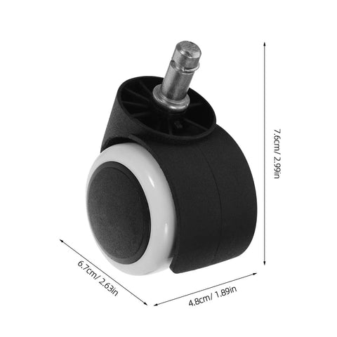 Smooth Operator Replacement Casters For Office And Gaming Chairs With 10mm Circlip Rod And Flawless 360 Spin Easy Peasy Install Glides Right Across Hardwood Or Carpet 4 Piece Set