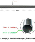 Top Shelf Steel Extension Spring Hose Guard Coil, showing 4-meter length and wire diameter for tubing protection.