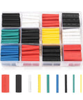 650 Pcs Heat Shrink Tubing Assortment Kit 2 To 1 Shrink Ratio Pro Grade Electrical Cables And Wires Insulation Protection visible in tray