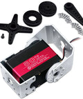 80Kg High Torque Servo Motor With Steel Gear Waterproof Digital Steering with mounting brackets and hardware