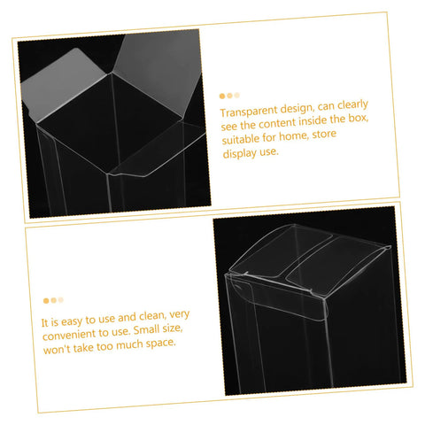 Three Piece Golf Ball Display Case With Transparent Window, Durable PE Storage Box for showcasing golf balls, two views.