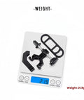 Ultra Portable Bike Wheel Truing Tool With Spoke Wrench on digital scale, lightweight ABS plastic, 21.9g