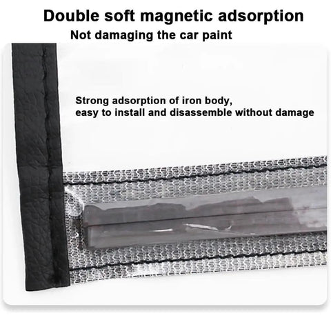 Keep Your EV Port Dry As A Bone With This Hella Tough Magnetic Cover Featuring Waterproof All Season Shield Clear Fit For Steel Bodied Electric Rides In Clean White Finish, showing strong magnet and soft edges.