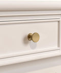 Champagne bronze round dresser drawer knob on white cabinet. 10 Pack Champagne Bronze Cabinet Knobs Round Dresser Drawer Knobs And Champagne Bronze Cabinet Pulls Zinc Cabinet Hardware For Kitchen Cupboard Bathroom No Fuss Durable Rust Resistant