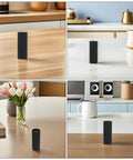 10 Pack Black Kraft Paper Mailing Tubes With Lids 20ml Food Safe Round Cardboard Cylinders on kitchen countertops