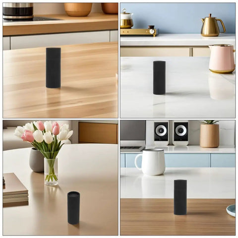 10 Pack Black Kraft Paper Mailing Tubes With Lids 20ml Food Safe Round Cardboard Cylinders on kitchen countertops