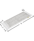 Aluminum Dual Runner Shed Ramp With Punch Plate Surface 36 By 12 Inches 1500 Lb Capacity Beefy Traction In All Weather