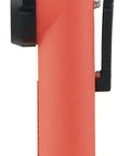 Side view of Survivor 175-Lumen Rechargeable Firefighter Right-Angle Flashlight, Rugged Orange Body, with clip and IPX4 Water Resistant build