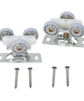 H530 Sliding Pocket Door Roller Assembly 2 Pack With Top Hanger Replacement Wheels for Bypass Closet Doors and Wardrobe Tracks