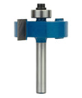 Rabbeting Router Bit With 1/4 Inch Shank, 1/2 Inch Cutting Height, Pro Grade Carbide Tipped With Baked On Teflon Coating in blue coating