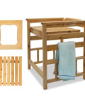 Wood Shower Bench Waterproof Spa Stool For Inside Showers Multiuse Shower Chair You Can Also Use As A Toilet Seat Chair Built To Last 400 Lb Capacity Easy Drain And Non Slip Bath Accessory with towel