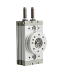 Rock Solid Heavy Duty Pneumatic Rotary Cylinder Air Actuator For Industrial Automation With 0 To 190 Degree Swing Rotation Table And Hella Tough Performance MSQB Series, MSQB-20R model side view.