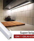 Eight Pack Two Foot LED Shop Lights 6500K 10W 1100LM Linkable For Garage Workshop Ceiling Under Cabinet Lighting With Frosted Cover