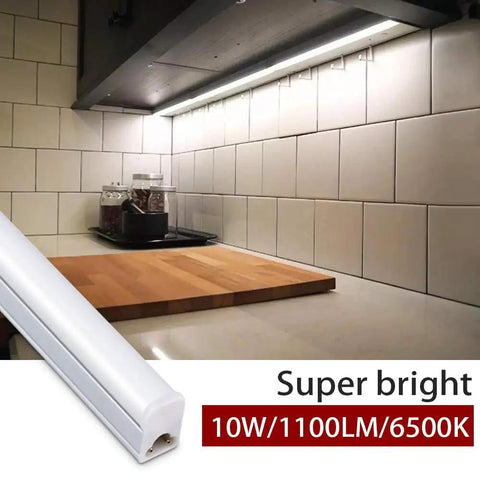 Eight Pack Two Foot LED Shop Lights 6500K 10W 1100LM Linkable For Garage Workshop Ceiling Under Cabinet Lighting With Frosted Cover