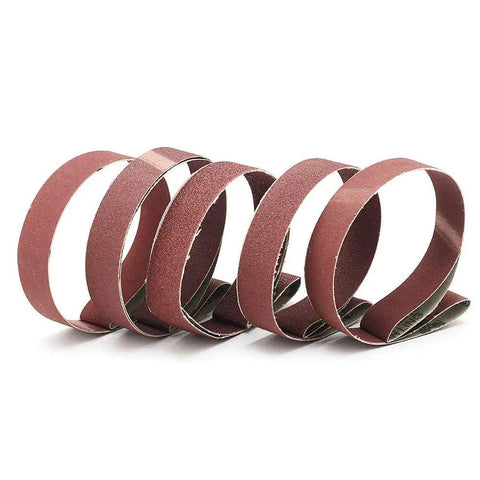 1 Inch By 30 Inch Sanding Belts Set For Woodworking And Metal Polishing With 320 400 600 800 1000 Grits Aluminum Oxide Abrasives