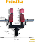 Product dimensions of Squat Bar With Shoulder Pads For Strength Training And Arm Weight, Heavy Duty T Bar Handle Attachments, Black.