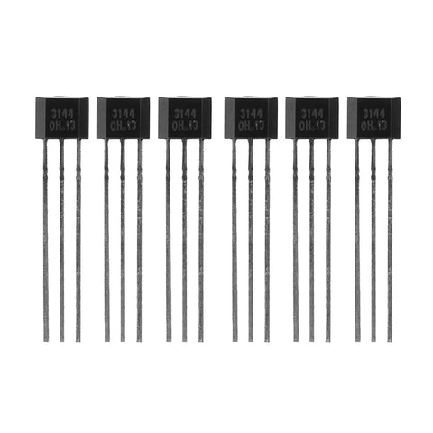 Dope Pro Grade High Sensitivity Hall Effect Sensor Switch 3 Pin SIP Magnetic Detector For Automotive And Industrial Gear Wide Temperature Range 24 To 50V Pack Of 10, 3-pin SIP sensors