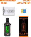 Pro Grade Sound Level Meter With 30 To 130 dB Range, A And C Weighting, Fast And Slow Response Modes, Ultra Accurate For Environmental Noise Monitoring, Workplace Safety, And Sound Checks. handheld sound level meter with manual and batteries