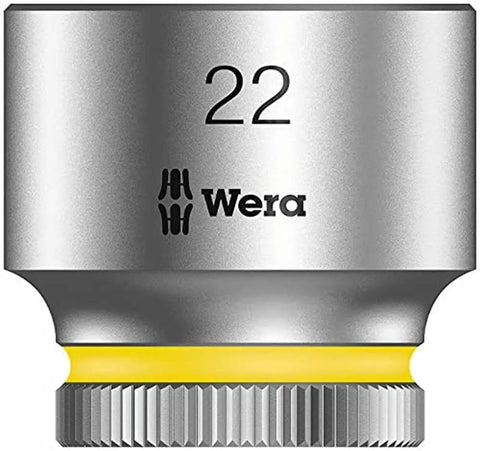Zyklop 8790 HMB Three Eighths Inch Hex Head Socket 22mm By 29mm Length Ball Intercept Ring Chrome Plated