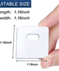 Clear Vertical Blind Repair Tabs 32 Piece Set No Sweat Diy Fixers For Cracked Slat Replacement 1.18 inch adhesive clip.