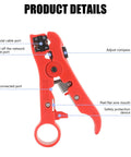 Gimme Those RG59 And RG7 Cables Stripped With Ease Using This Badass Multifunction Electric Pliers Tool That Cuts Like A Dream, showing multiple ports and functions.