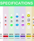 Heat-shrink solder connectors set for waterproof wire sealing; assorted sizes (80/150/35/100/10/20/5 pcs)