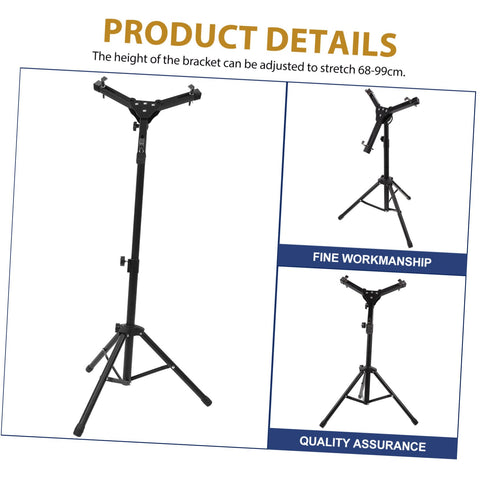 Heavy Duty Folding Drum Rack And Snare Stand Featuring Multi Angle Adjustments And Tight Triangular Brackets, adjustable height 68-99cm.