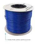 Blue 3/8 Inch LLDPE Plumbing Tubing 500 Foot Flexible Water Line for Home and RV Plumbing on a spool, NSF certified