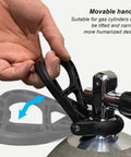 Heavy Duty Scuba Tank Carry Handle For Easy Haul of Scuba Tanks in use on a cylinder, showing flexible grip design.