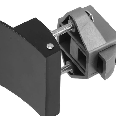 Close-up of RV drawer latch with locking mechanism, featuring durable metal construction and easy install for campers and trailers.