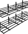 Beefy 2x6ft Heavy Duty Garage Shelving Wall Mounted Storage System 1600 Lbs Total Capacity 2 Pack Pro Series Floating Shelves Steel