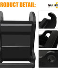 X Change Coupler Bracket for Bobcat Quick Attach Excavator Bucket Mount, heavy duty black hardened steel, E Series compatible