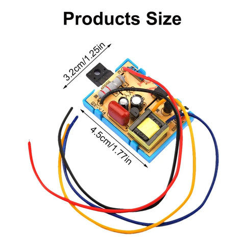 LCD TV Power Supply Module For 14 To 60 Inch Screens, Adjustable, Easy Install, Stable Output, Replacement Switcher For Home Theater And Commercial Use, Perfect Repair Part For Screen Upgrades, 4.5 x 3.2 cm board