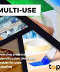 Multi-use 2 Inch Masking Tape For General Painting And Projects, Pro Grade Multi Use Painter Tape, Case Of 24 Rolls in action