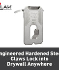 Heavy Duty Claw Drywall Picture Hanger 3 Pack For Heavy Mirrors And Artwork Steel Locking Claw Secures Into Drywall