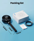Mini Portable Stroller Fan Clip On Battery Operated Detachable 3 Speed Rechargeable 360 Degree Rotating Flexible Tripod