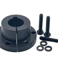Top Shelf One Inch QD Quick Disconnect Bushing Carbon Steel SH Style Fixed Bore For Pulleys And Sheaves with bolts and washers.