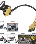 Beefy 12mm Rear Hydraulic Disc Brake Master Cylinder Caliper Assembly With Pad for 50cc to 150cc Pit Dirt Bikes