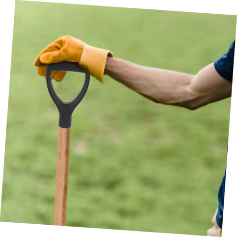 Replacement Shovel Handle For Hand Shovels, Durable Garden Tool Upgrade With Ergonomic Grip in use during yard work