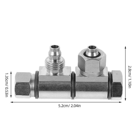 Pro Grade Tire Changer Quick Release Air Valve Connector Portable Heavy Duty Steel Replacement Part With 8mm Output And 9.7mm Thread For Tire Machines In Auto Shops And Service Bays, steel connector