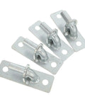 Bulletproof Heavy Duty Wall Mount Gate Hinges Set Of Four With Screws For Outdoor Barn Gates And Privacy Fences Galvanized Steel Frame close-up showing pivot design