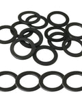 100 Pack Skateboard Truck Speed Washers Axle Spacers Rings 8x11x12mm Black for faster bearing performance and smoother turns