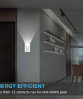 4 Pack Illuminated Light Switch With LED Night Light, Auto On/Off Sensor, Single Pole, 15A, 120/277V, White installed in hallway.