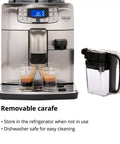 Top Shelf Stainless Steel Espresso Machine Featuring Fifty Four Ounce Water Tank Built For Reliable Pressure Extraction And Buttery Smooth Shots That Totally Upgrade Your Daily Coffee Grind with removable carafe.